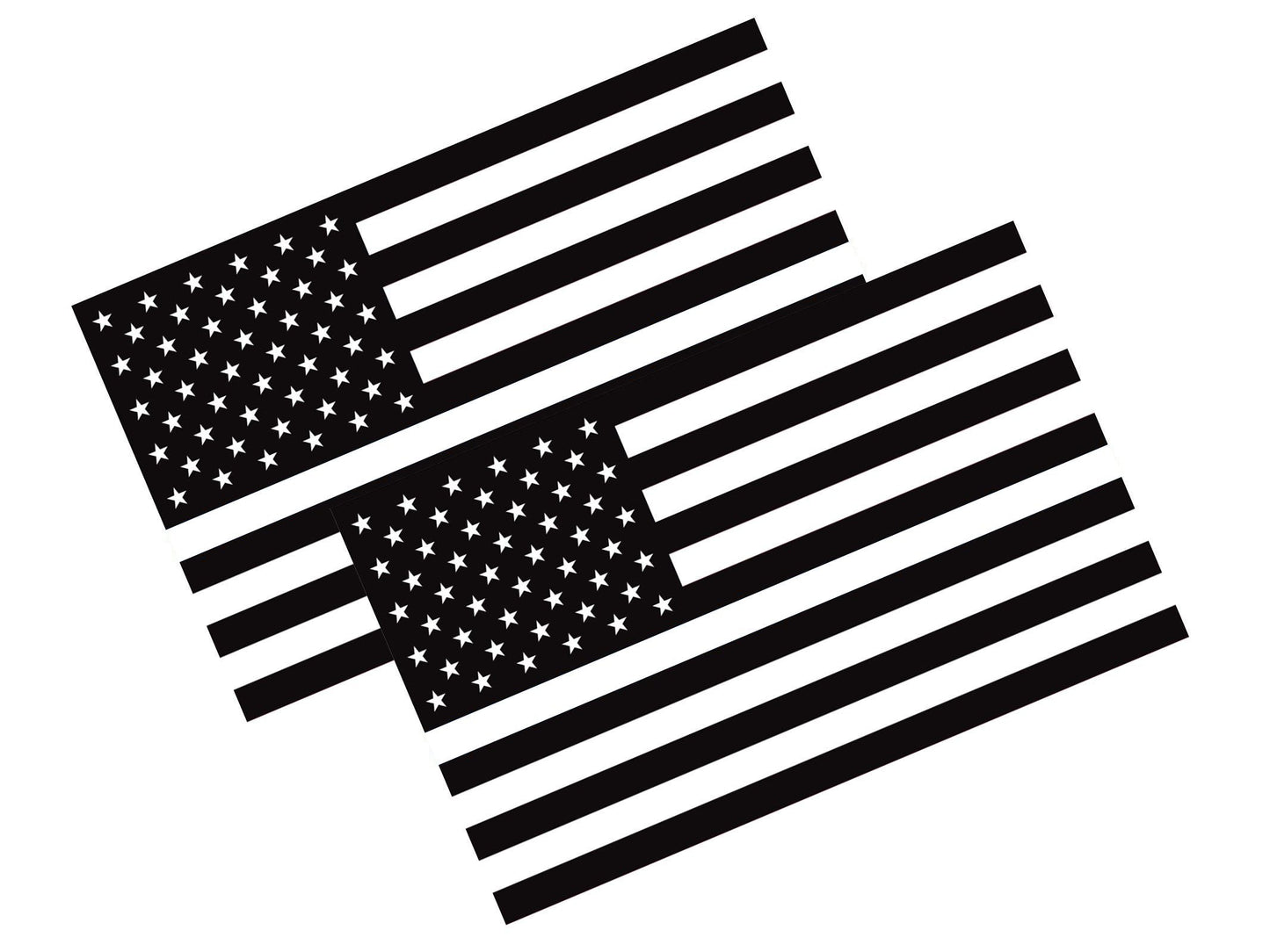 New General American Flag Premium Vynl Decals - Tactical American Flag - 2-Pack