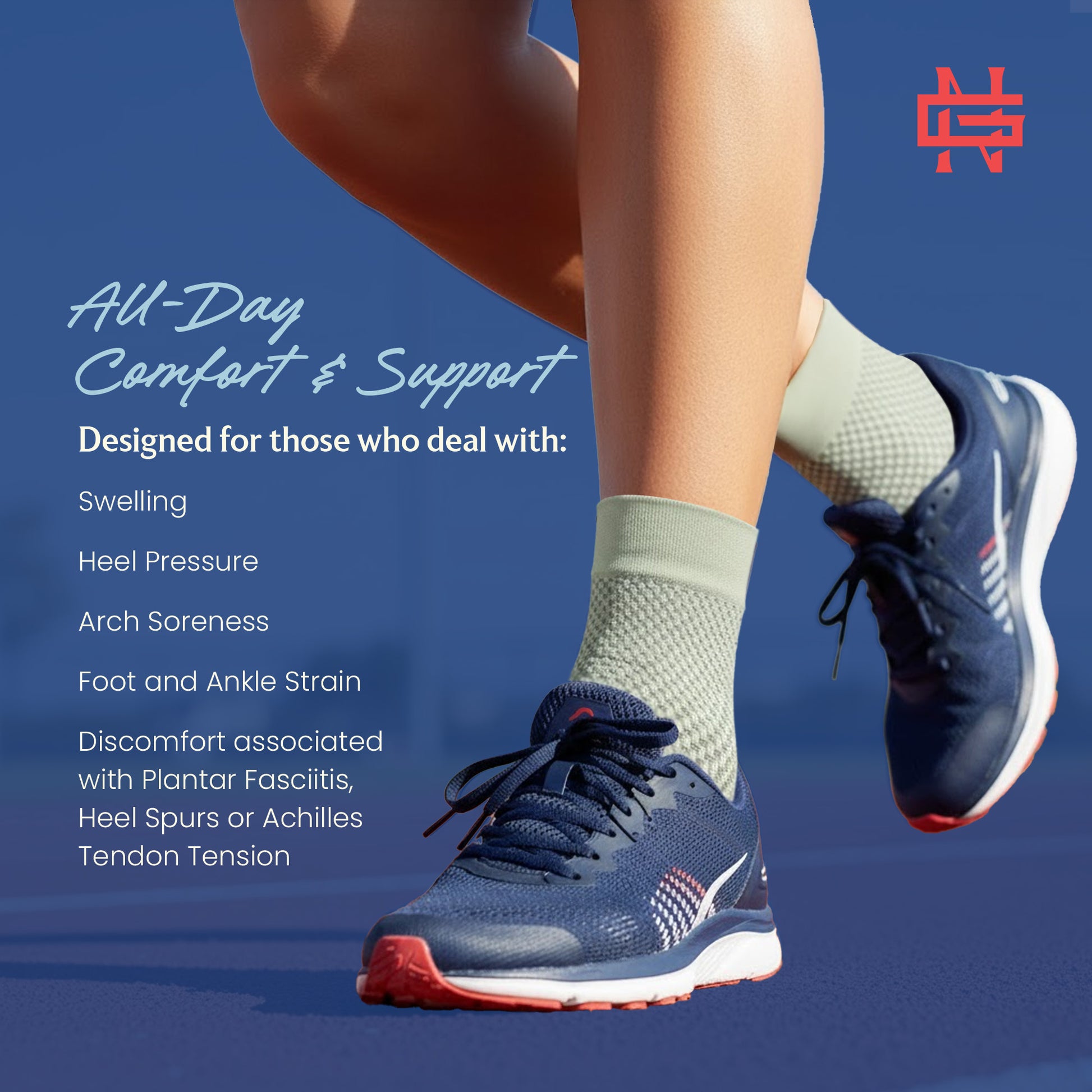 New General Recover Compression Socks - Grey
