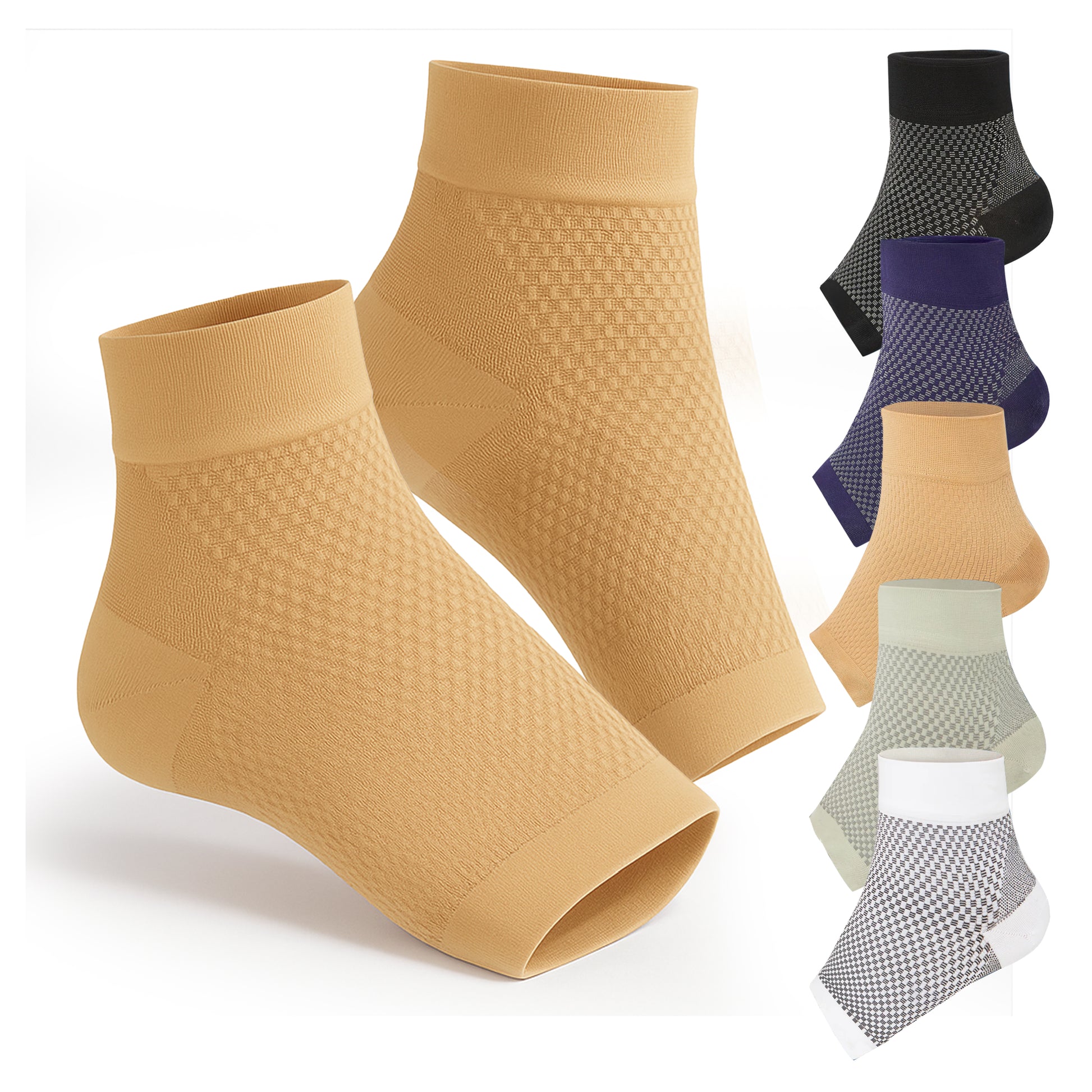 New General Recover Compression Socks - Nude