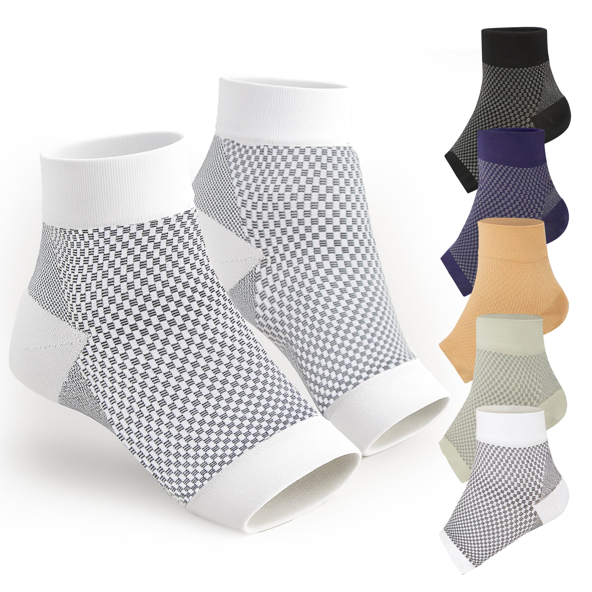 New General Recover Compression Socks - White