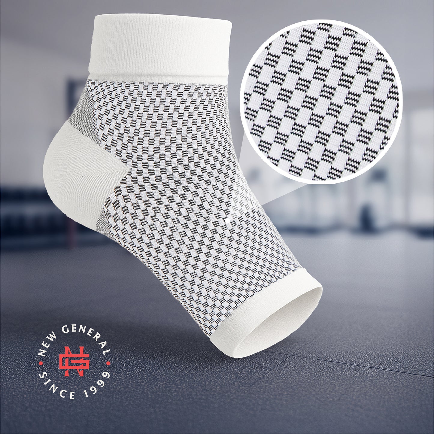 New General Recover Compression Socks - White