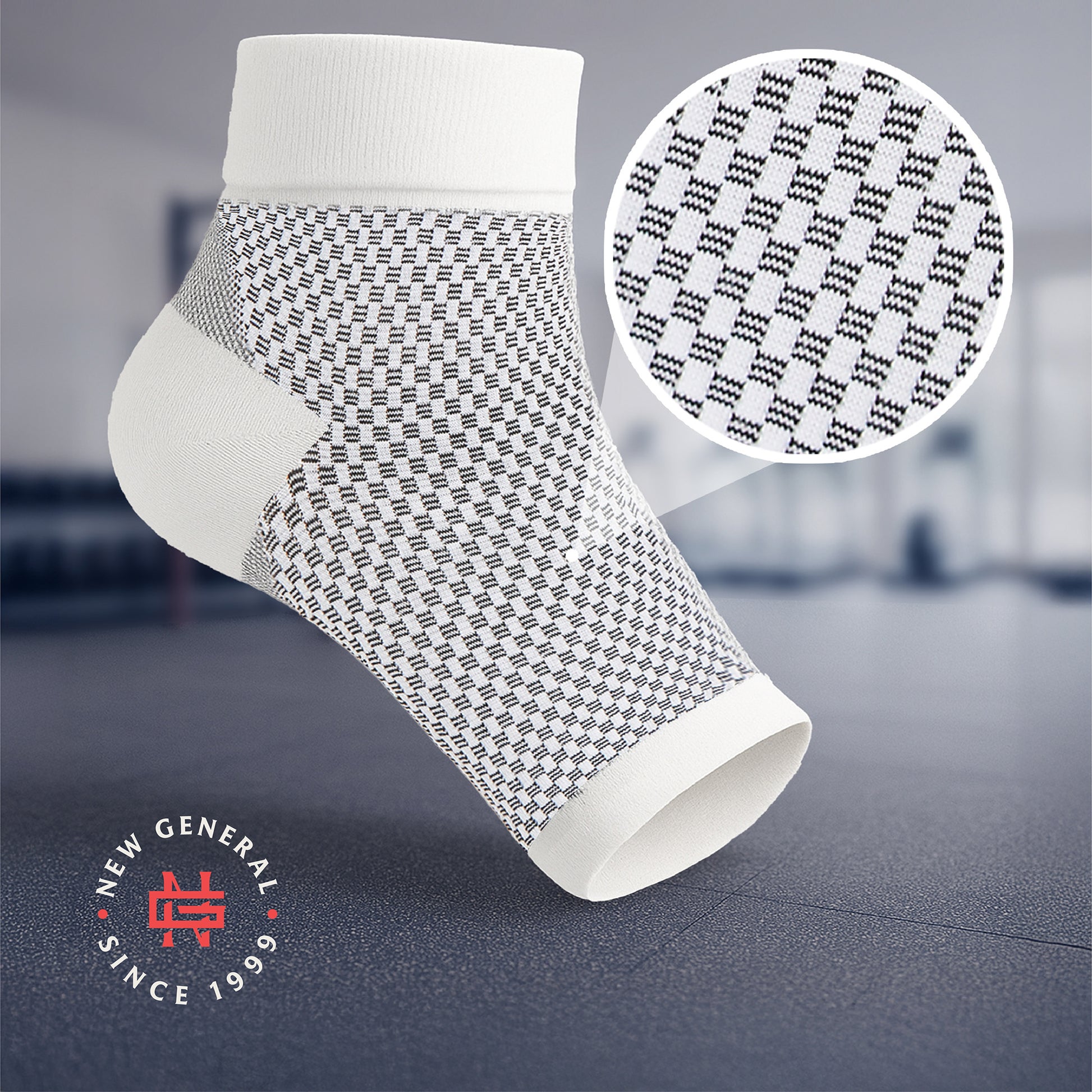 New General Recover Compression Socks - White