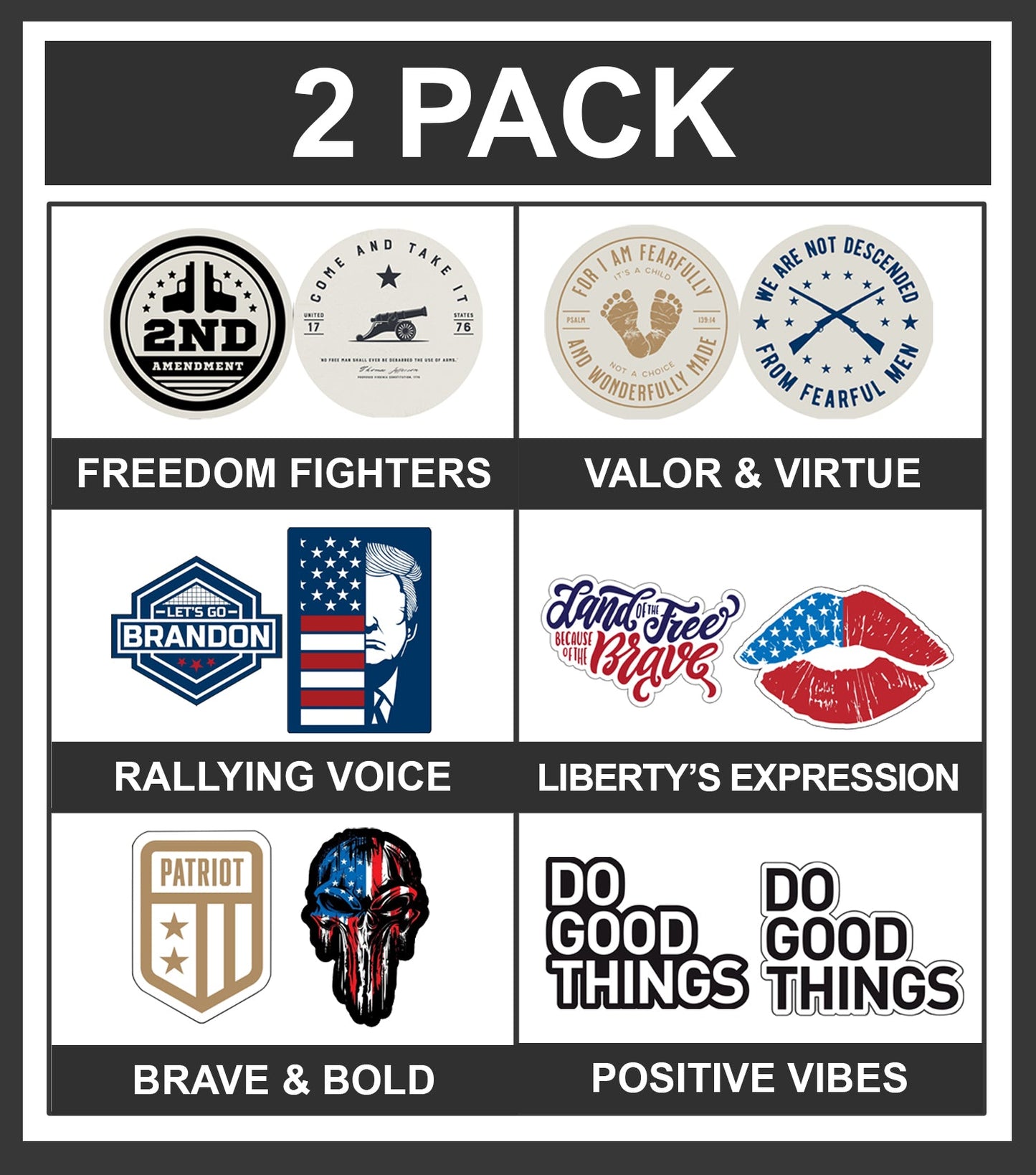 New General American Premium Vinyl Decals - Rallying Voices