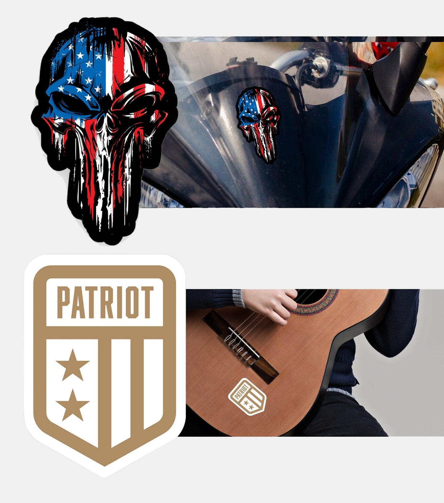 New General American Premium Vinyl Decals - Brave & Bold