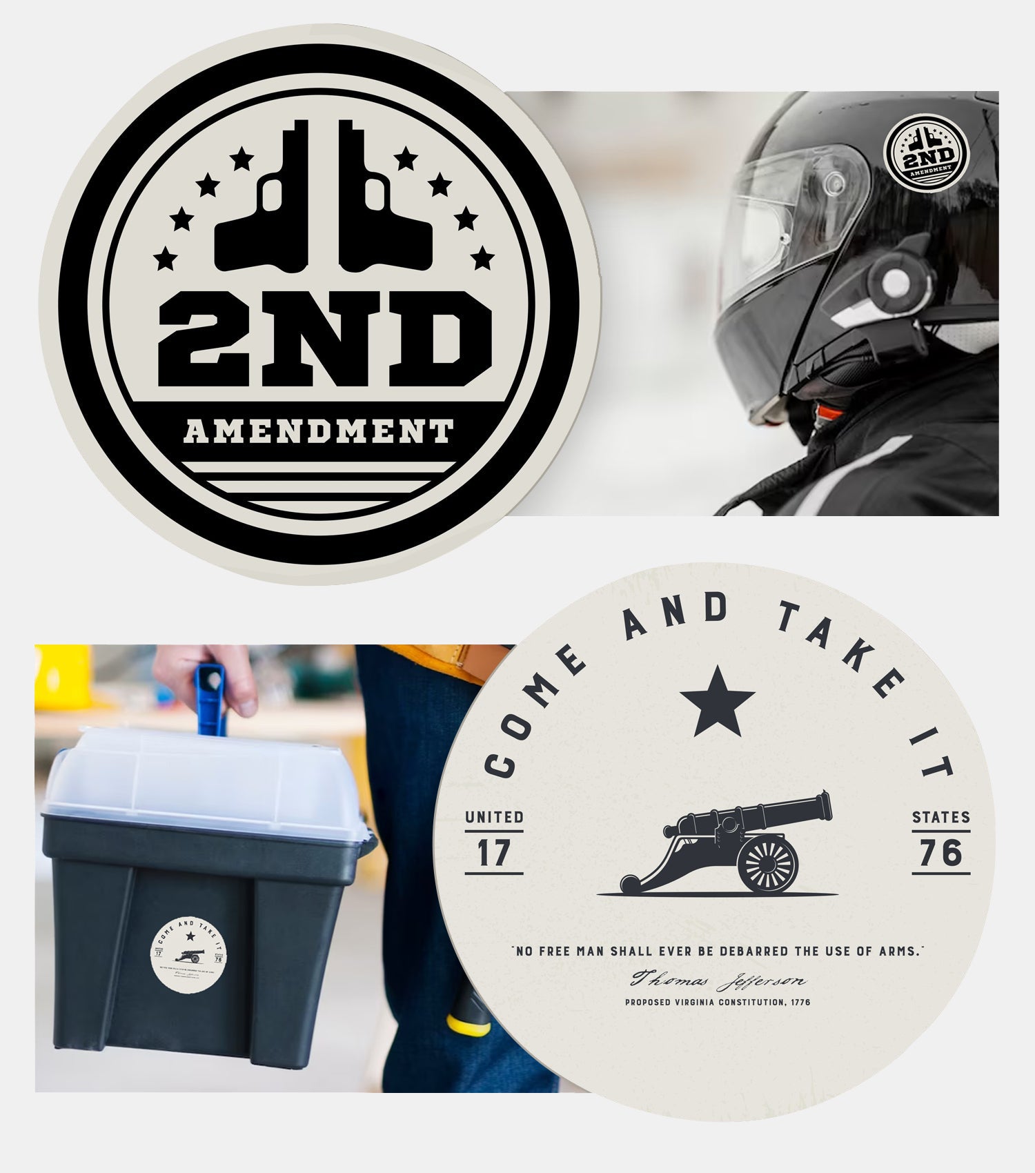New General American Premium Vinyl Decals - Freedom Fighters