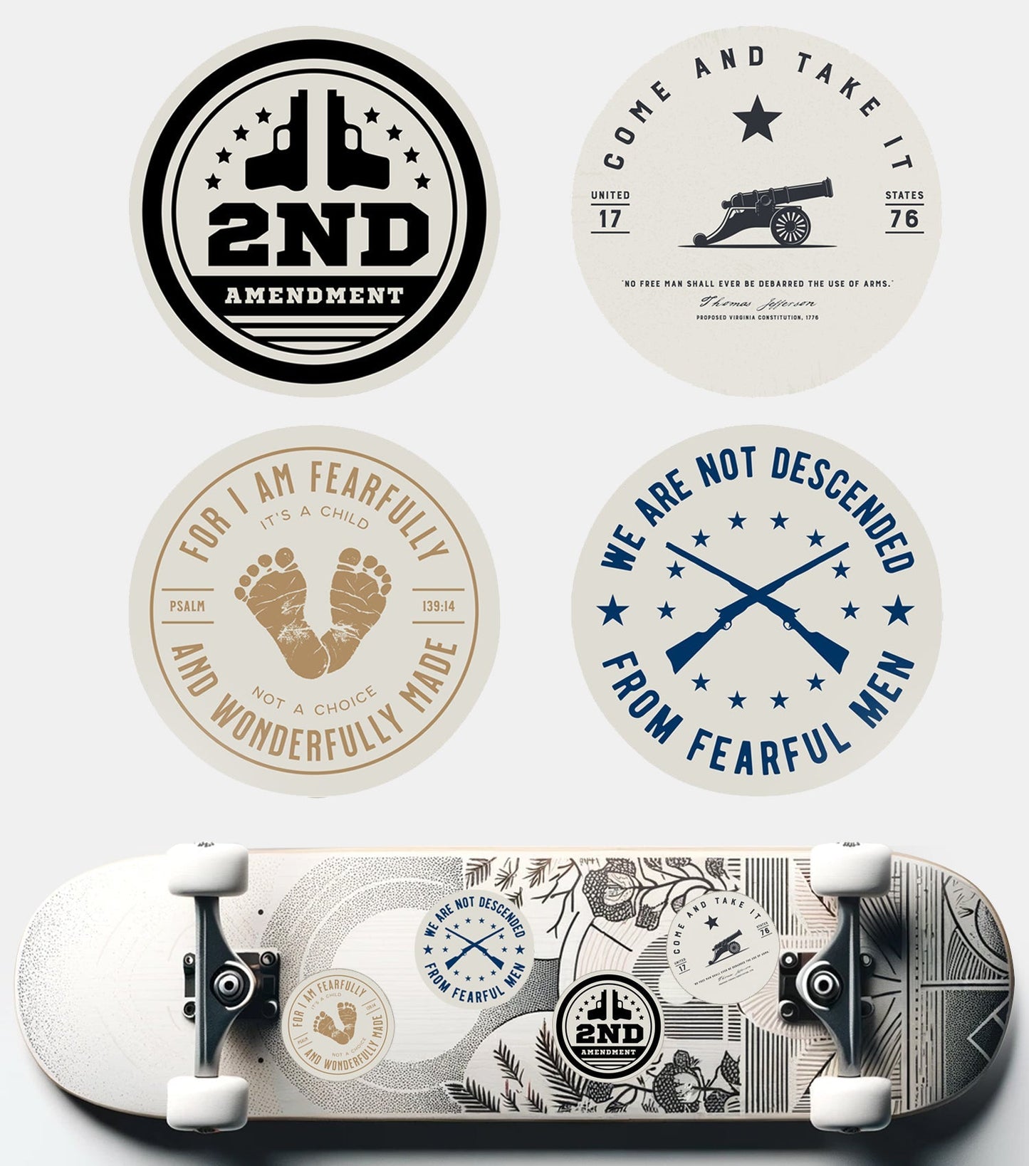 New General American Premium Vinyl Decals - Foundational Freedom
