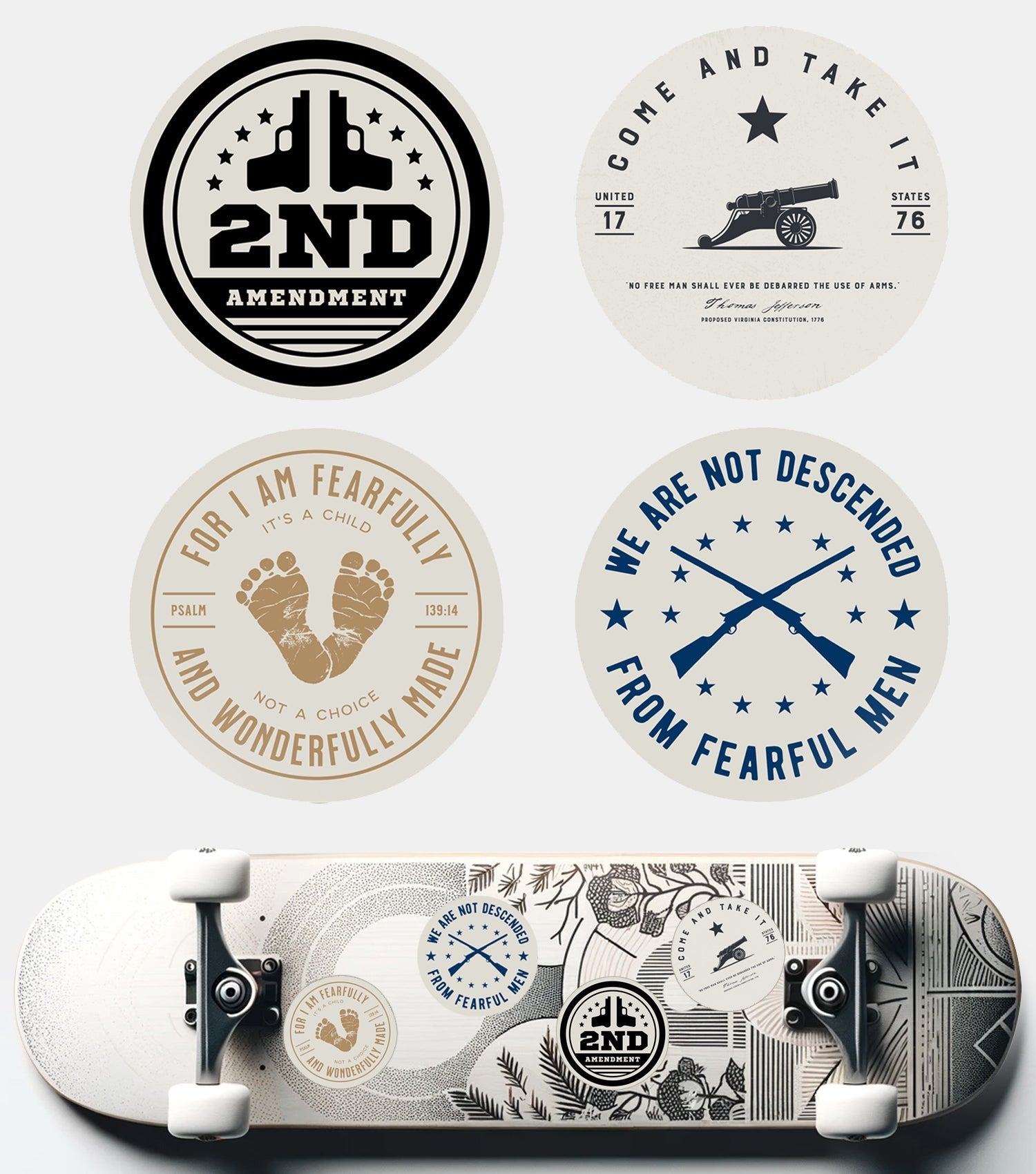 New General American Premium Vinyl Decals - Foundational Freedom