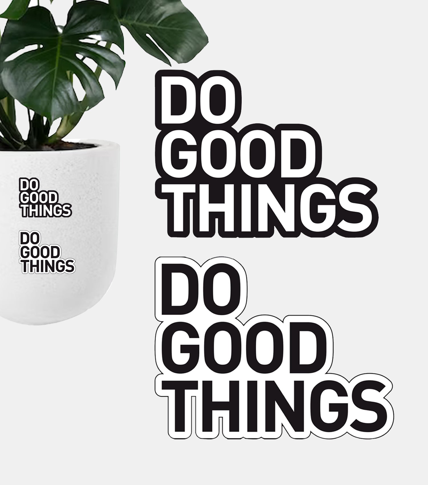 New General American Premium Vinyl Decals - Positive Vibes