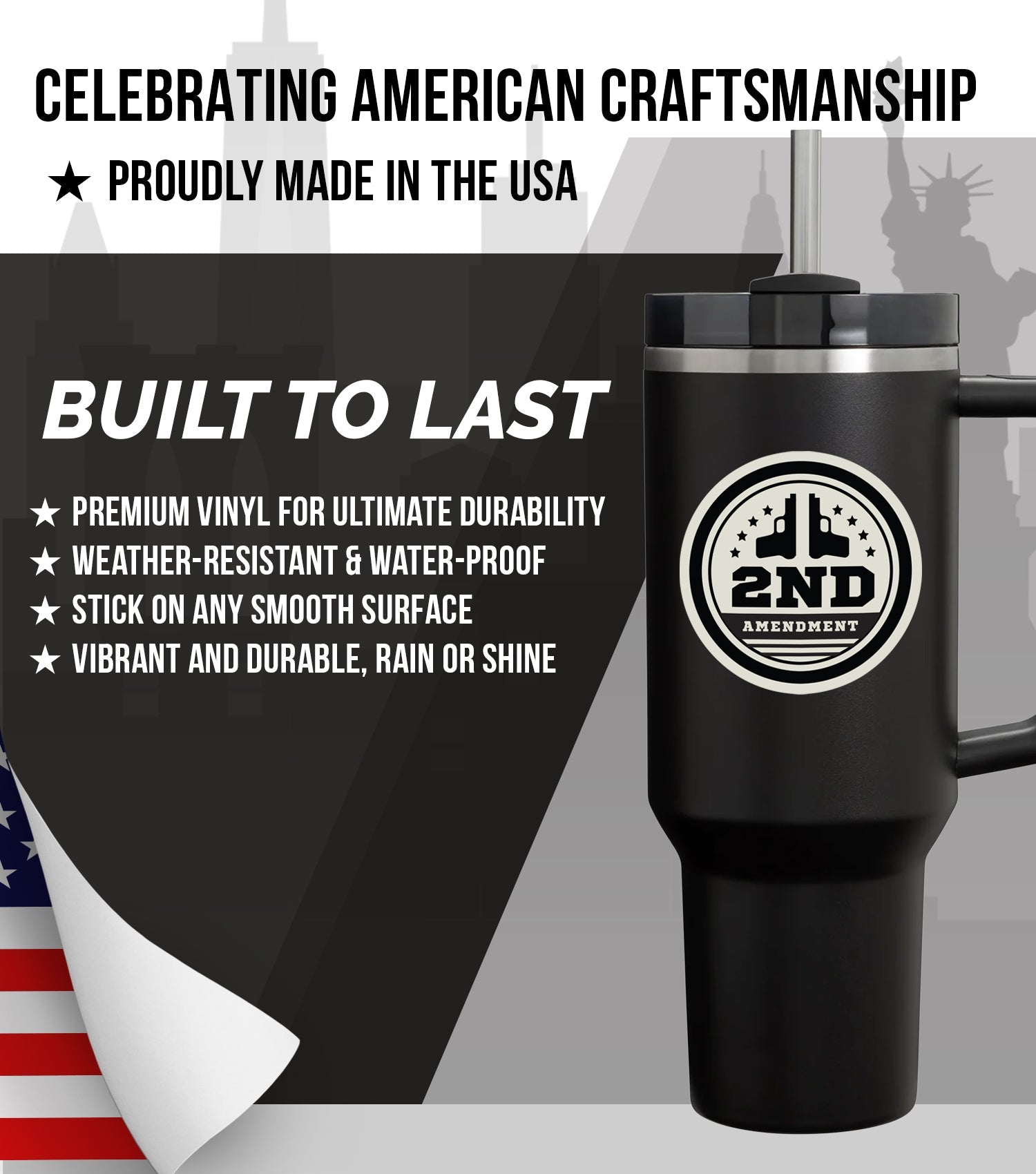 New General American Premium Vinyl Decals - Freedom Fighters