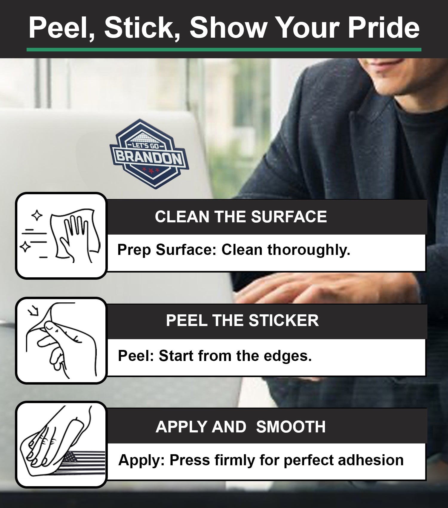New General American Premium Vinyl Decals - Rallying Voices