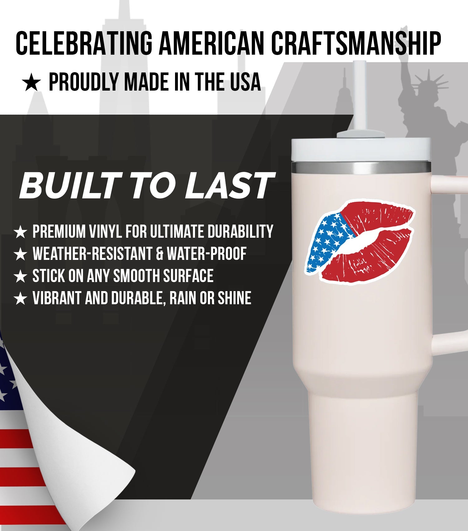 New General American Premium Vinyl Decals - Liberty's Expression