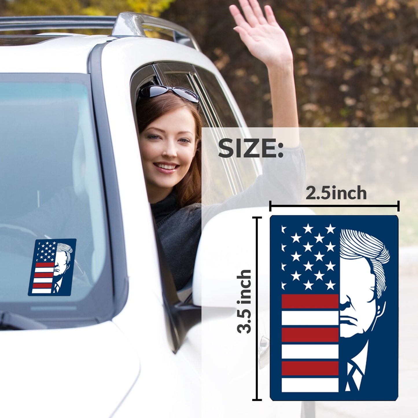 New General American Premium Vinyl Decals - Stars & Stripes