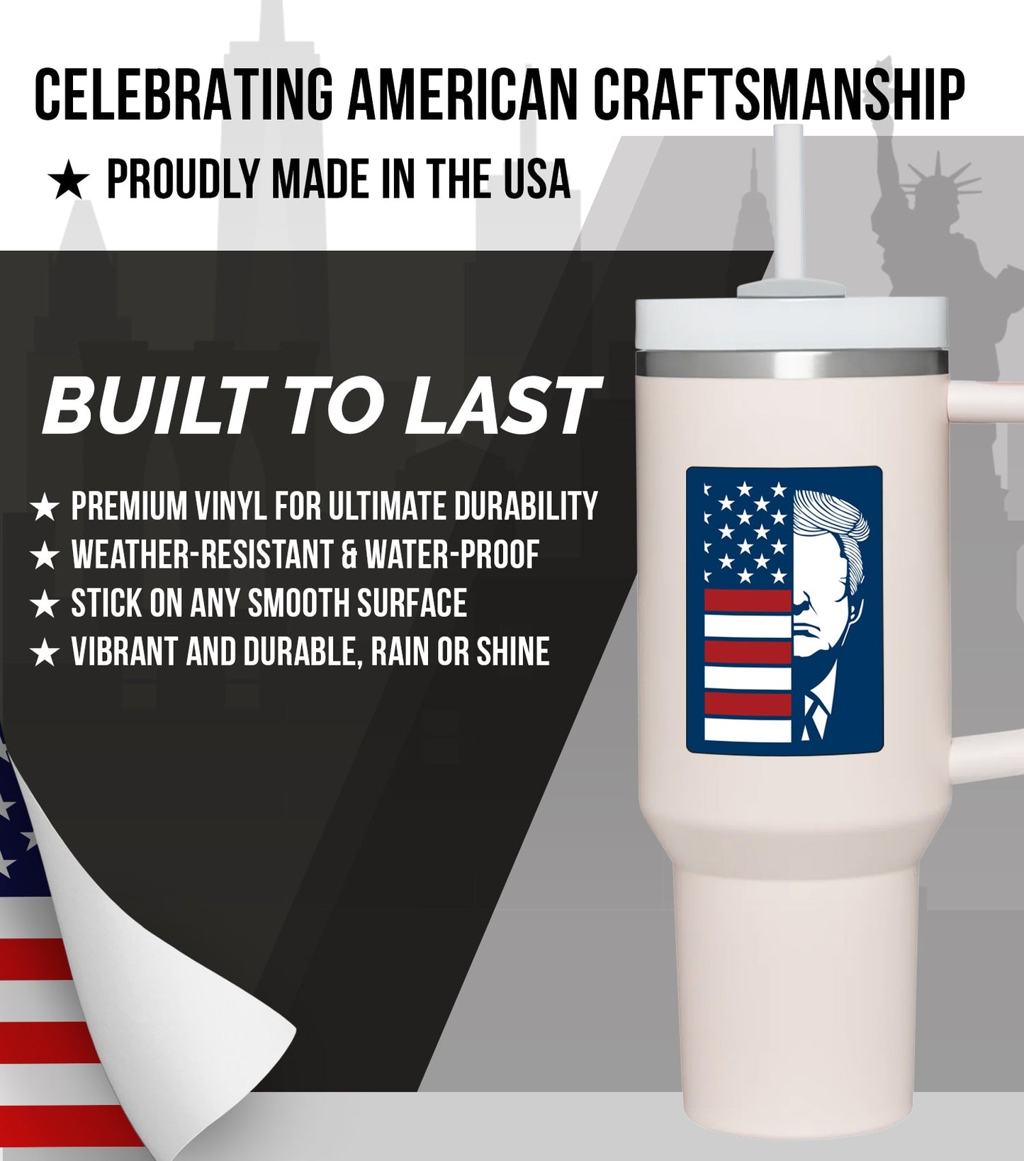 New General American Premium Vinyl Decals - Rallying Voices