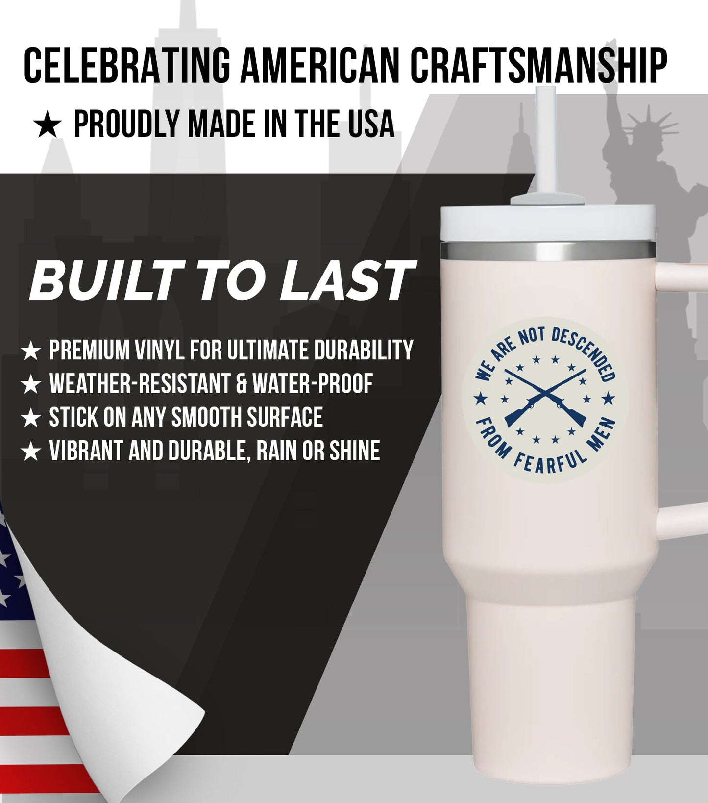 New General American Premium Vinyl Decals - Foundational Freedom