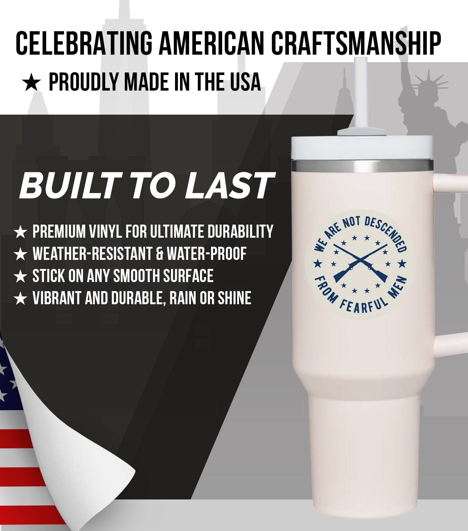 New General American Premium Vinyl Decals - Foundational Freedom